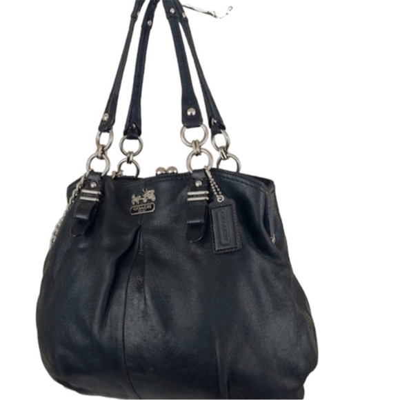 Coach Rare Limited Edition Madison Pleated Kisslock Shoulder Bag - Picture 11 of 12